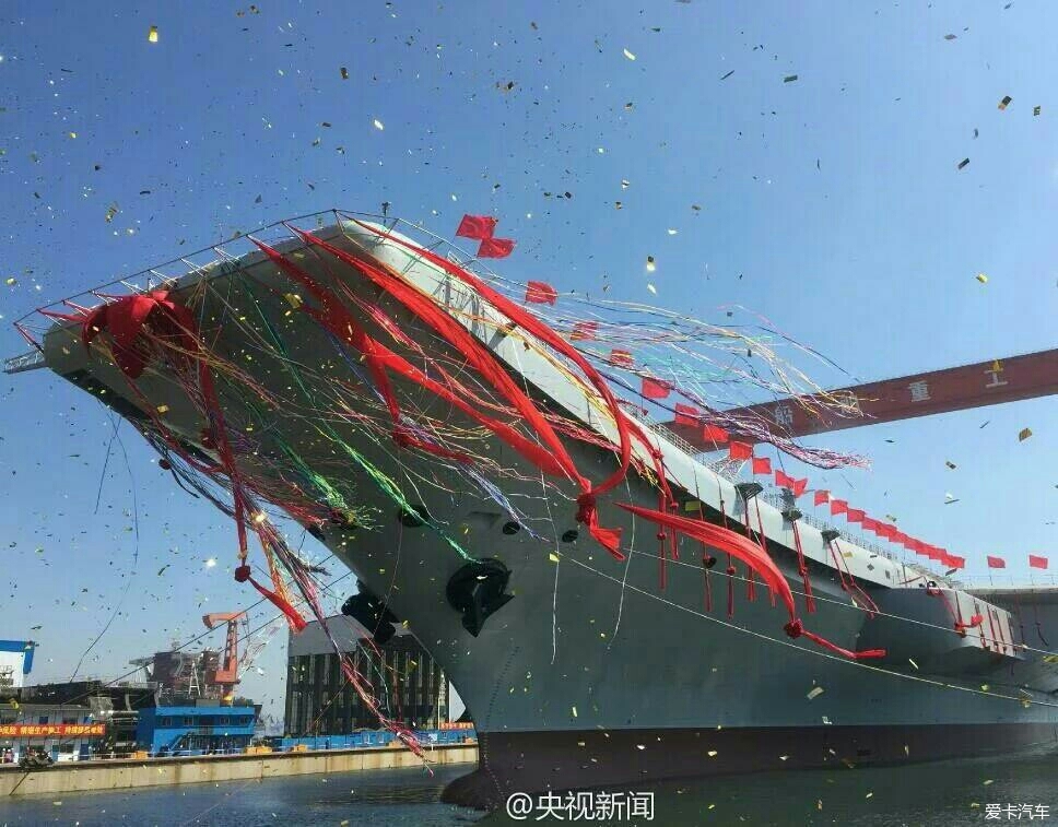 航母下水仪式，视频记录的历史时刻，航母下水仪式，历史时刻的视频记录
