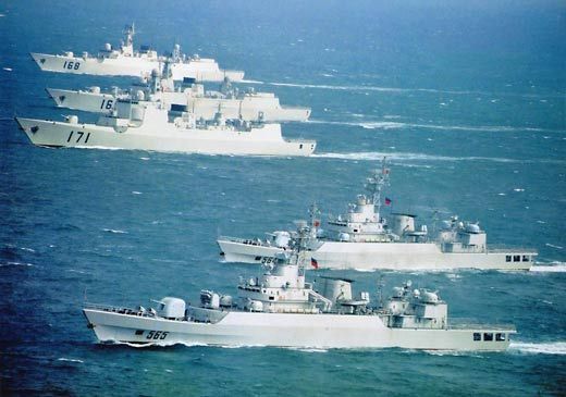 中国最近的军演图，展示力量，彰显决心，中国军演展示力量与决心，最新军演图全景呈现