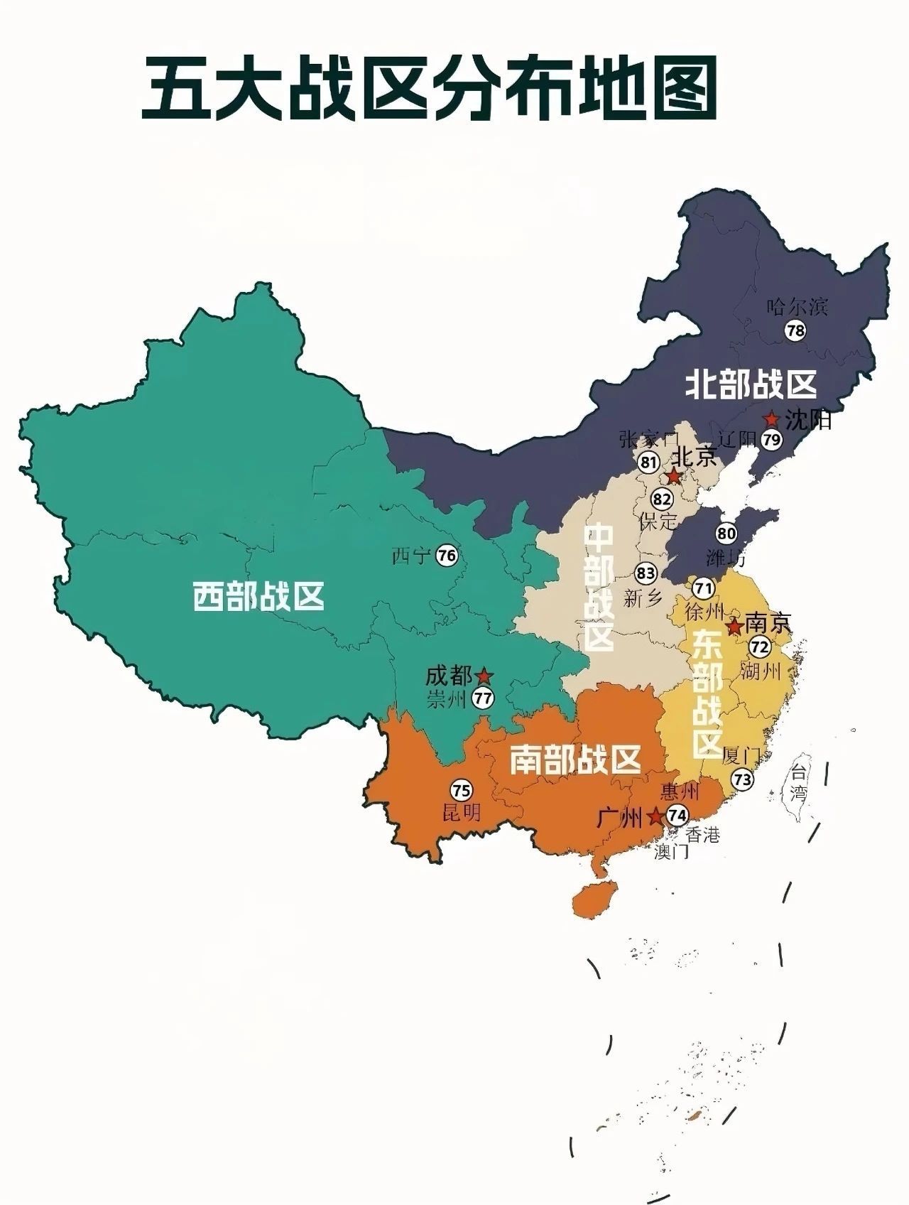 中国战区军区分布及其战略意义，中国战区分布概览与战略意义解读