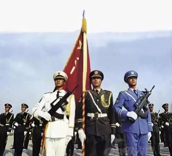 三军仪仗队海报，荣耀与力量的象征，三军仪仗队海报，荣耀与力量的象征风采展示