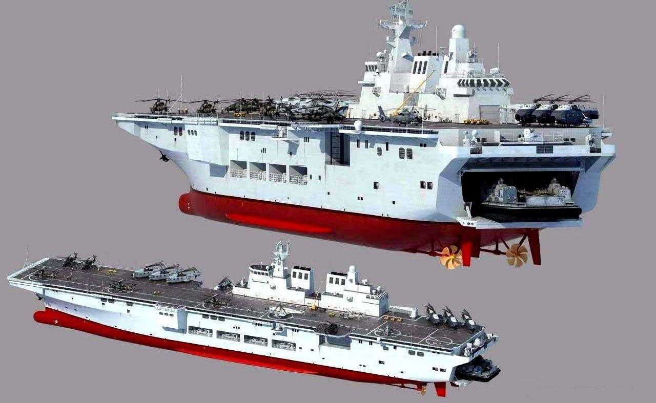 中国海军新篇章，075型两栖攻击舰的四重力量，中国海军新篇章，四重力量揭秘075型两栖攻击舰的崛起