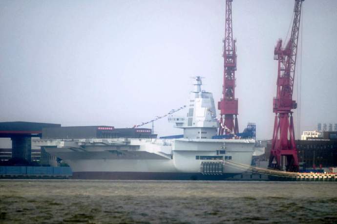 中国海军新篇章，003号航母下水直播纪实，中国海军新篇章，003号航母下水直播全景纪实