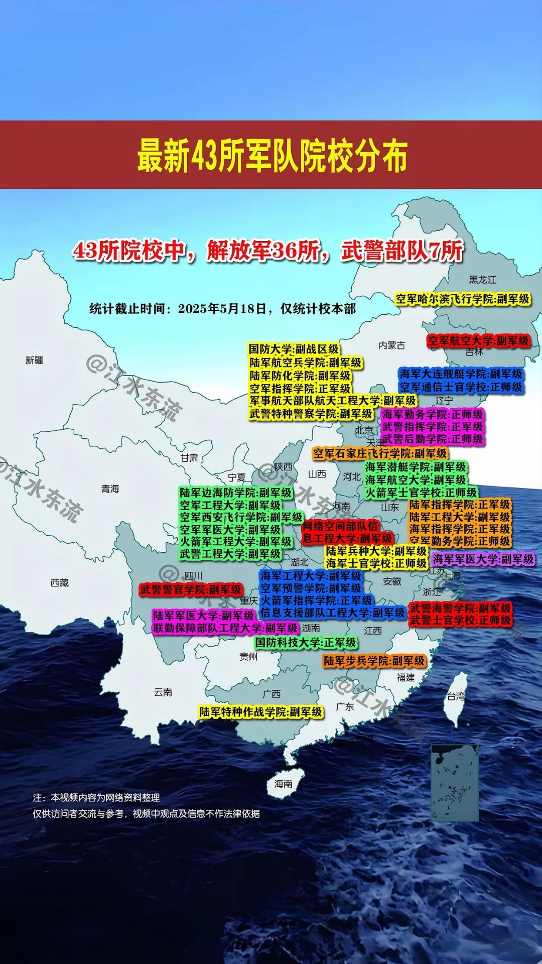 中国43所军校，培养英才的摇篮，中国43所军校，英才培养的摇篮