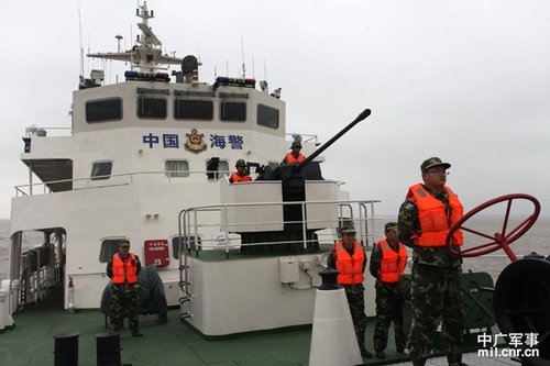 中国海警机关炮，捍卫海洋权益的坚实盾牌，中国海警机关炮，捍卫海洋权益的强力后盾
