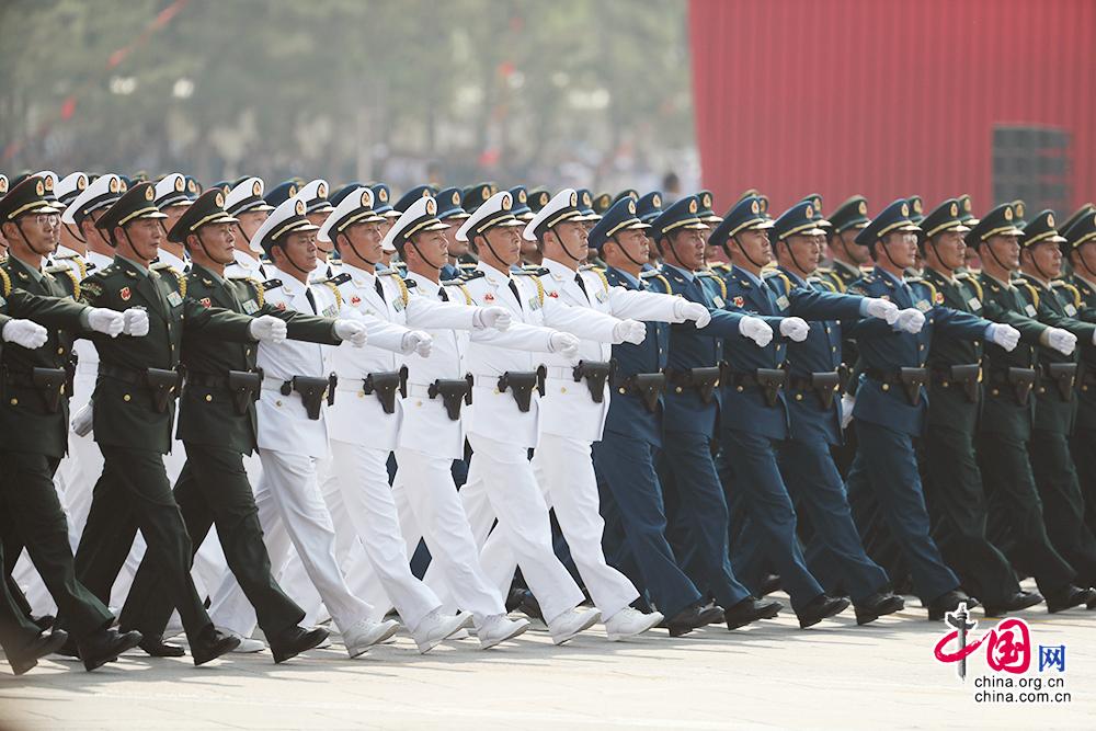 阅兵盛典，受阅部队中的徒步方队风采，阅兵盛典，徒步方队风采展示