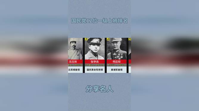 国民党一级上将排名榜,历史与荣耀的见证,国民党一级上将排名榜,历史荣耀的见证