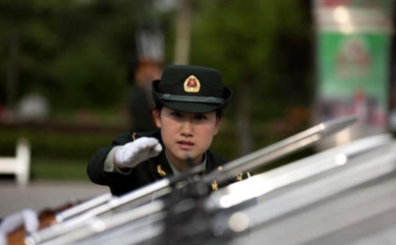三军仪仗队中的璀璨明珠——程诚军花，三军仪仗队中的璀璨明珠，程诚军花风采展